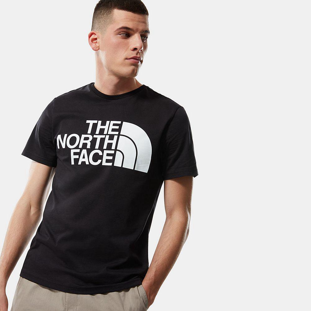 The North Face Standard Ανδρικα T Shirt - Μαυρα (OYBJ02185)